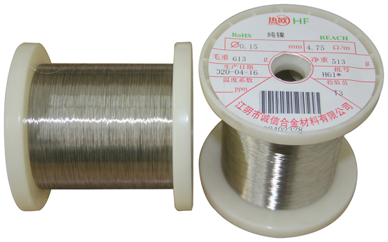 De in de UNS N02200/Nickel200/NS5200/N5/H02200/W-No.2.4060 Zuivere nikkeldraad bij toepassing bij hoge temperaturen