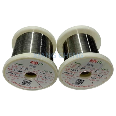 Pure nikkeldraad voor de chemische en voedselverwerkende industrie UNS N02200/Nickel200/NS5200/N5/H02200/W-Nr.2.4060